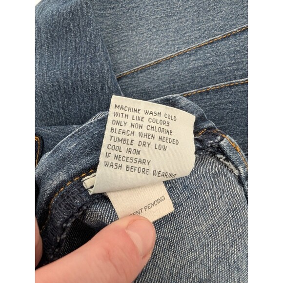 Gasoline Vintage Side Zip Mid Rise Flare Jeans Grunge 90's Y2K Size 11 30x30 - Picture 9 of 9